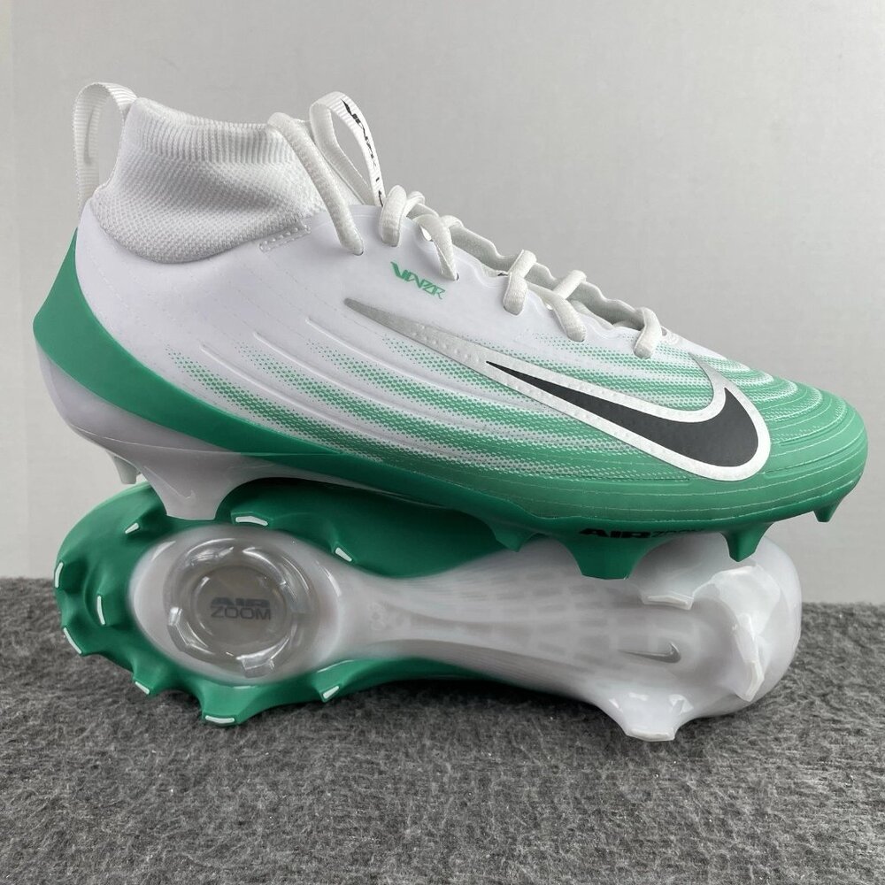 Nike Air Zoom Vapor Pro 1 Football Cleats Green White HM8850-100 Men's Size 8.5